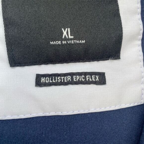 Hollister Men's XL Ombre Windbreaker Jacket Blue to Pink Hooded Casual - Picture 7 of 12